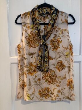Kobi Halperin Silk Tie-Neck Top